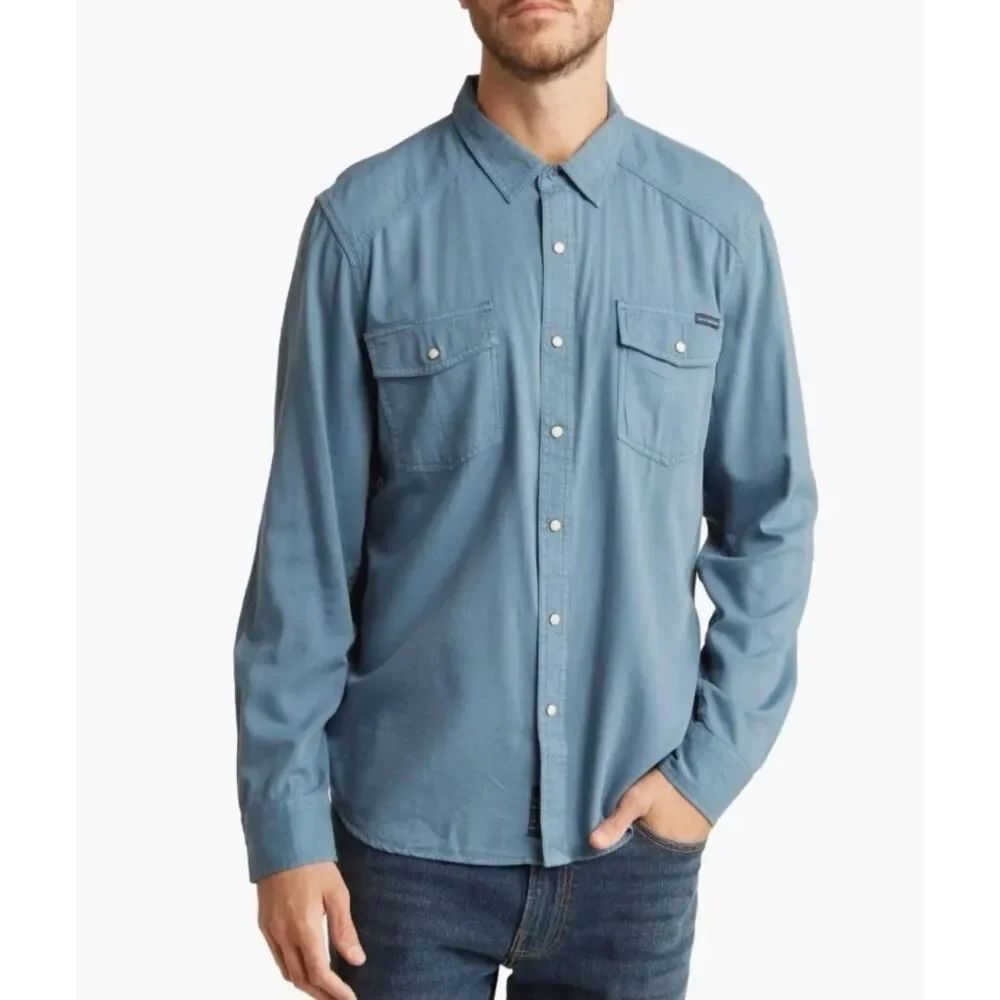 Lucky Brand Western Button-Up Shirt, X-Large INDIAN TEAL, NWT